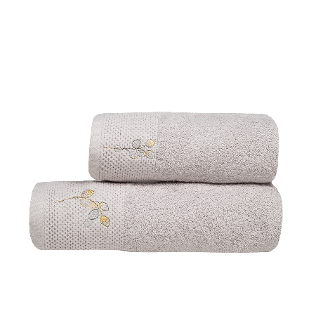 Комплект махровых полотенец Смоки с вышивкой Лунарий