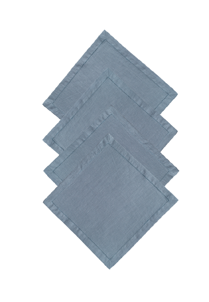 Комплект салфеток столовых lin/cotton Ocean Blue