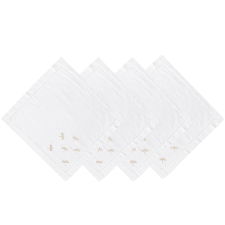 Набор салфеток столовых с вышивкой Dragonfly