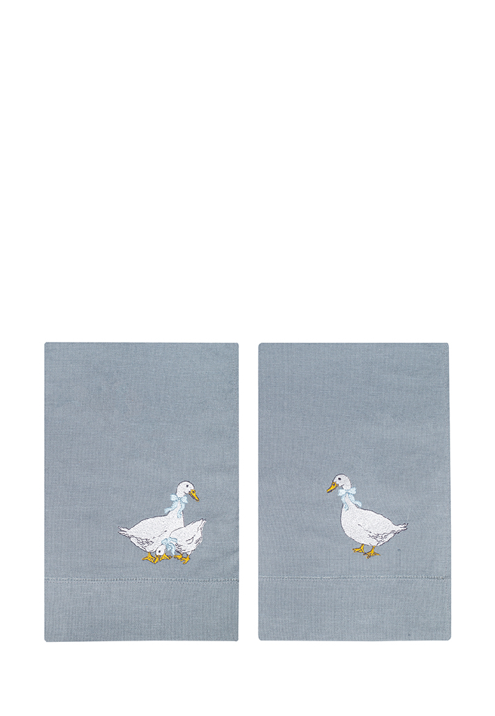Комплект полотенец столовых с вышивкой lin/cotton Goose bernadotte