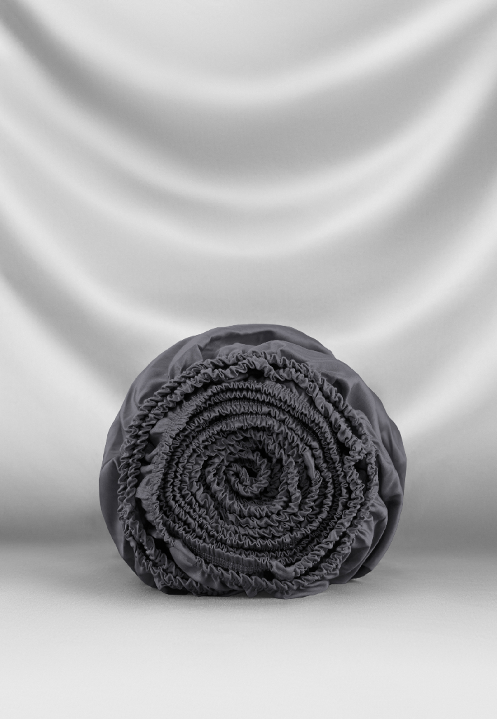 Простыня Стефания Graphite 300 ТС на резинке