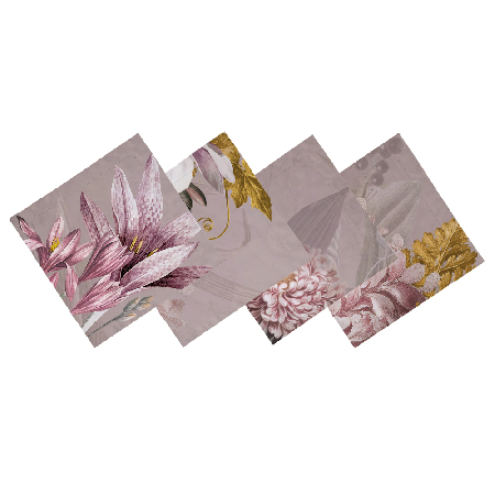 Комплект салфеток столовых В садах Японии