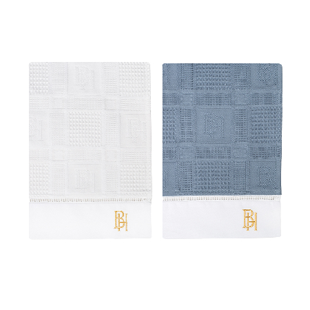 Комплект полотенец вафельных  BH Blue Ice