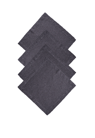 Комплект салфеток столовых lin/cotton Dark Grey
