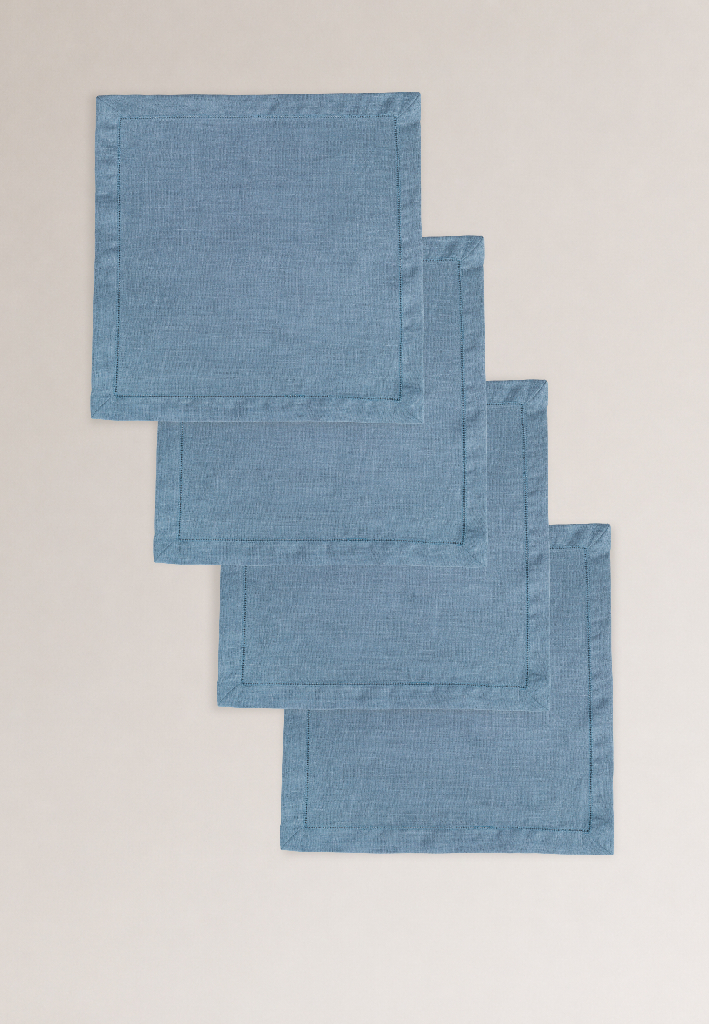 Комплект салфеток столовых lin/cotton Ocean Blue