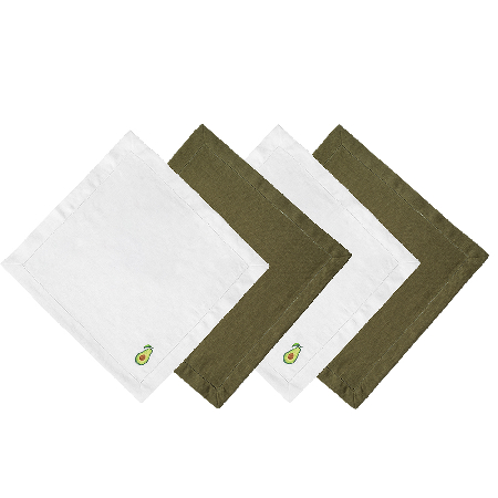 Комплект салфеток столовых с вышивкой Exotic Avocado