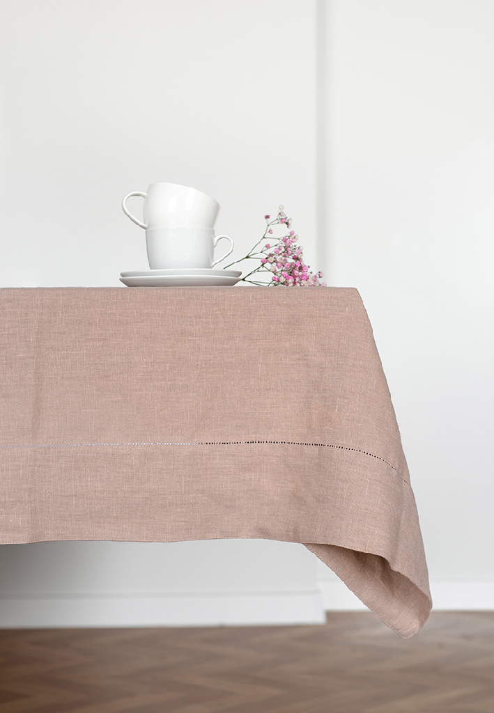 Скатерть столовая lin/cotton French Rose