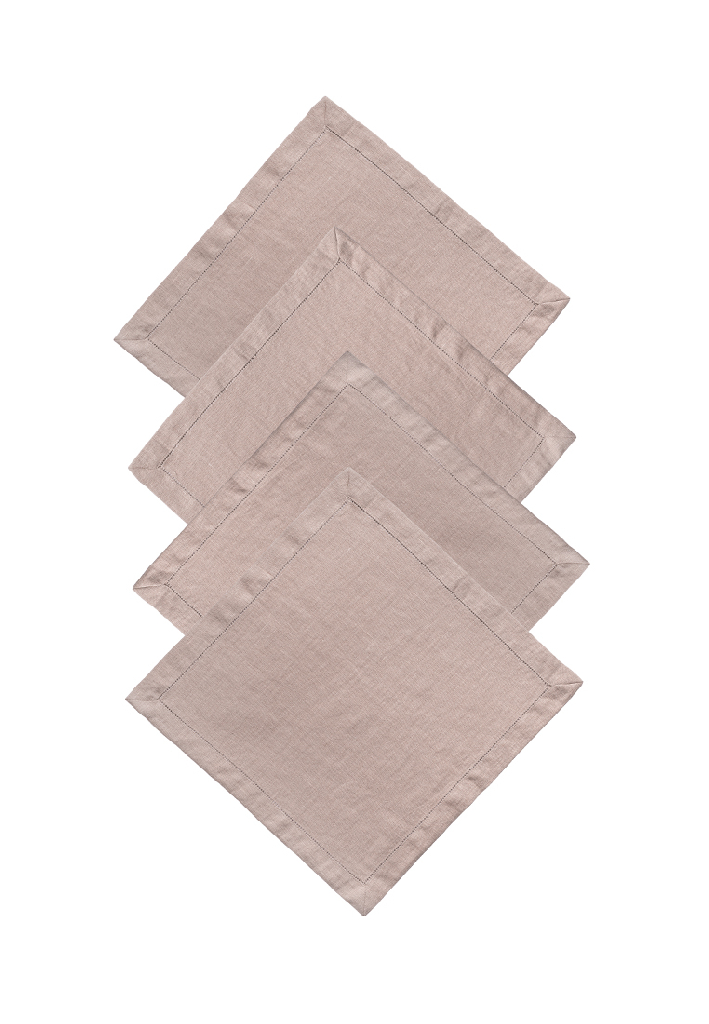 Комплект салфеток столовых lin/cotton French Rose