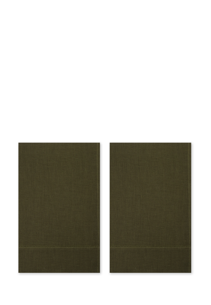 Комплект полотенец столовых lin/cotton Olive Green