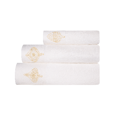 Набор махровых полотенец Айвори с вышивкой Елочные игрушки