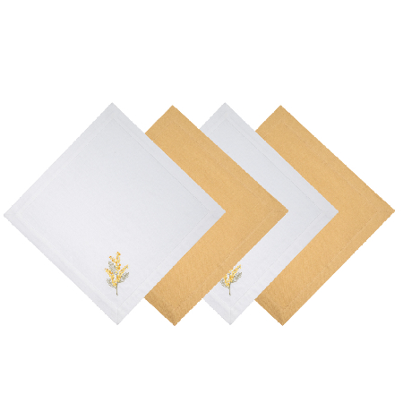 Набор салфеток столовых с вышивкой Mimosa