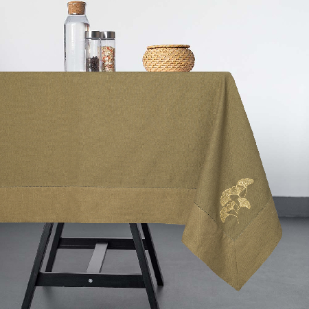Скатерть столовая с вышивкой Fan flower