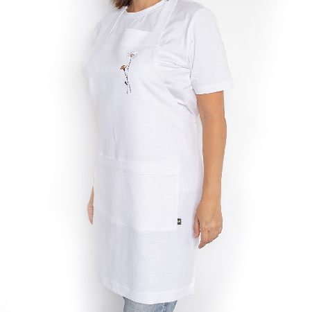 Фартук кухонный с вышивкой lin/cotton Meadow romance