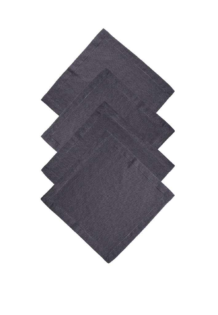 Комплект салфеток столовых lin/cotton Dark Grey