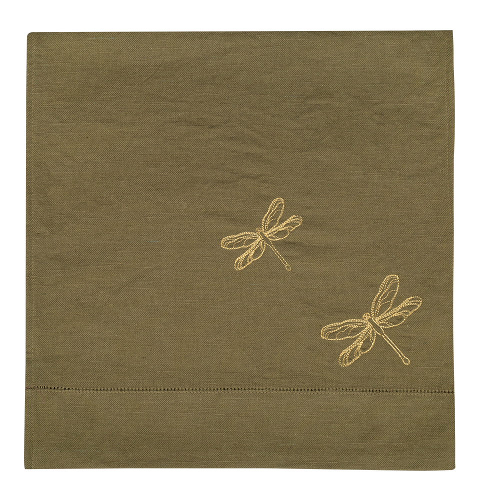 Дорожка столовая lin/cotton с вышивкой Golden wings