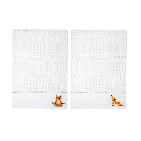 Комплект полотенец вафельных Yoga Foxies Комплект полотенец вафельных Yoga Foxies