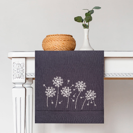 Дорожка столовая lin/cotton с вышивкой Light beauty