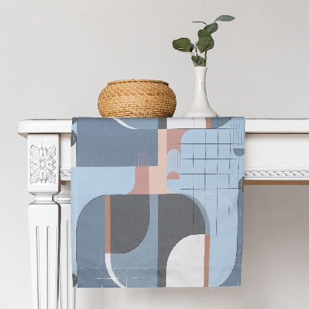 Дорожка столовая Синий Манхэттен