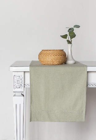 Дорожка столовая lin/cotton Crystal Green