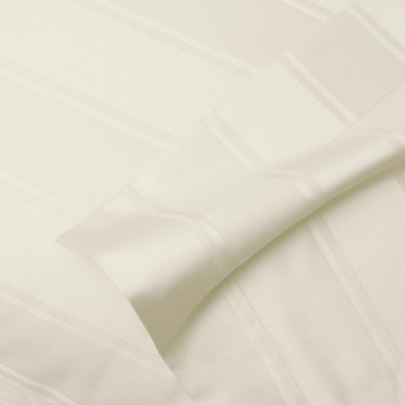 Комплект постельного белья Винсент Cream страйп-сатин 400 TC