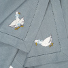 Комплект салфеток столовых с вышивкой lin/cotton Goose bernadotte