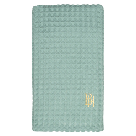 Полотенце вафельное Мята с вышивкой BH