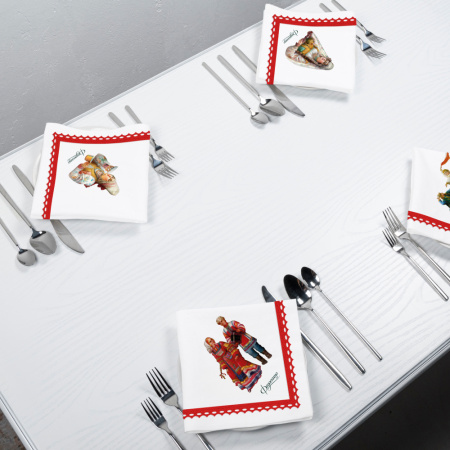 Набор салфеток столовых Повседневная Русь "Федоскино"