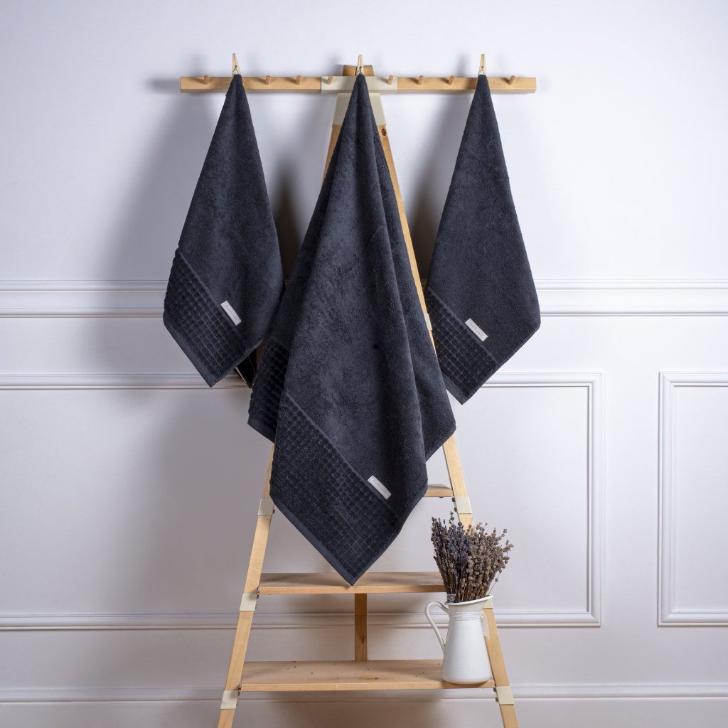 Полотенце Carrara, цвет темно-серый