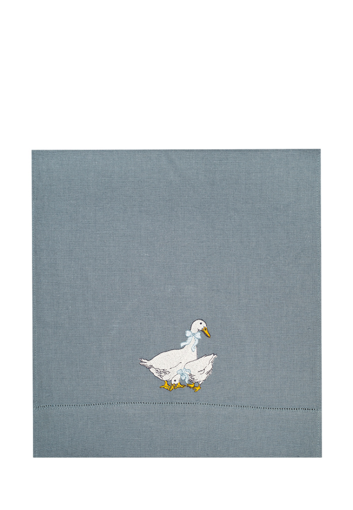 Дорожка столовая lin/cotton с вышивкой Goose bernadotte