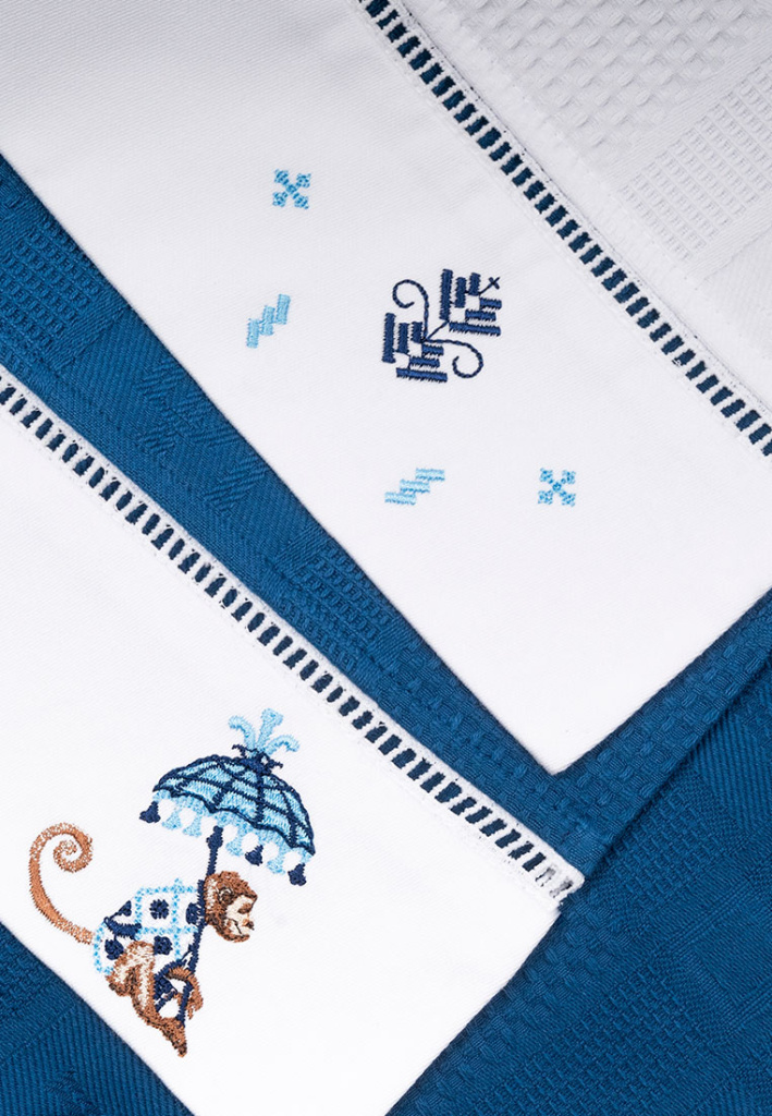 Набор полотенец вафельных Stylish monkey