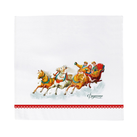 Дорожка столовая Зима "Федоскино"