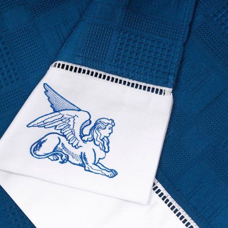 Набор полотенец вафельных Сфинксы (navy)