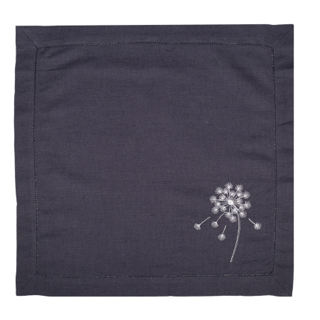 Комплект салфеток столовых с вышивкой lin/cotton Light beauty