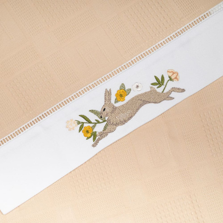 Набор полотенец вафельных Зайки Дюрер (nude)