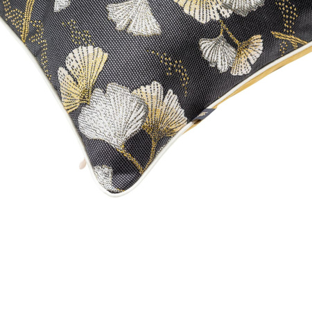 Декоративная подушка Гингко графит