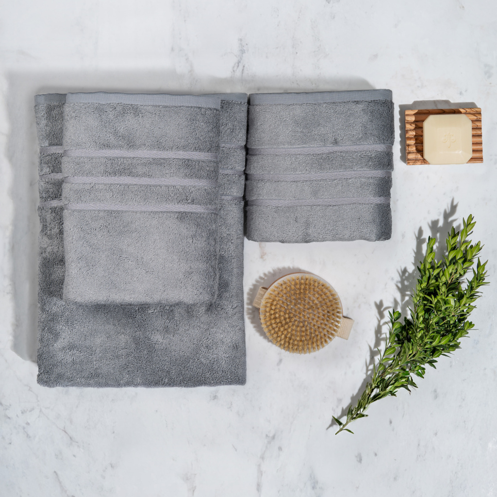 Набор махровых полотенец Акито Гранит