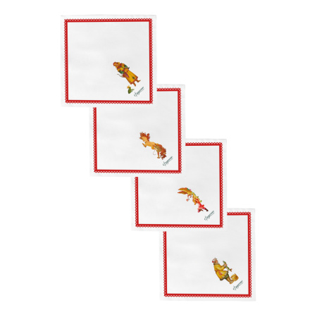 Набор салфеток столовых Сказки "Федоскино"