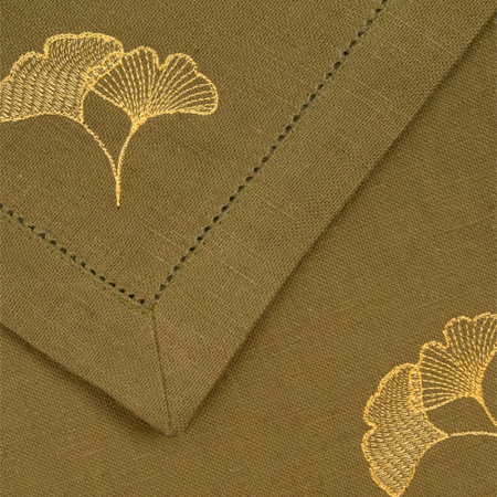 Набор салфеток столовых с вышивкой Fan flower