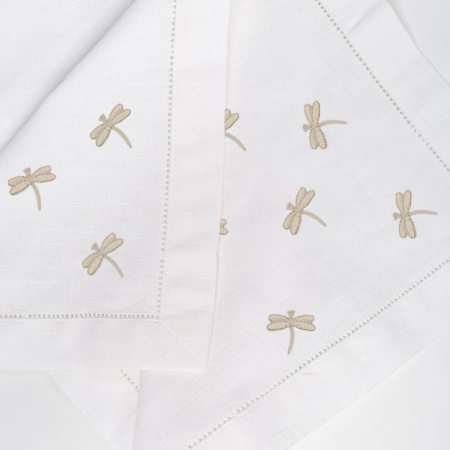 Набор салфеток столовых с вышивкой Dragonfly