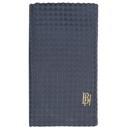 Полотенце вафельное Графит с вышивкой BH