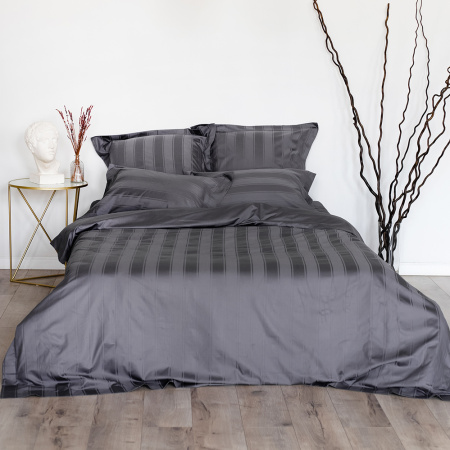 Набор наволочек Винсент Graphite страйп-сатин 400 TC Набор наволочек Винсент Graphite страйп-сатин 400 TC