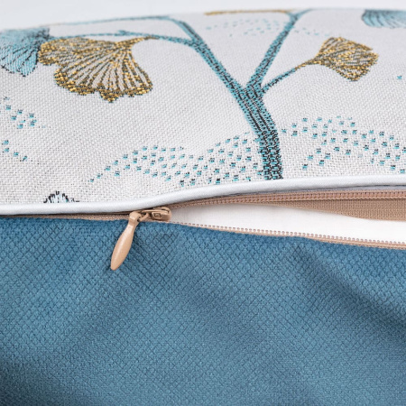 Декоративная подушка Гингко бирюза