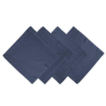 Комплект салфеток столовых lin/cotton Dark Grey