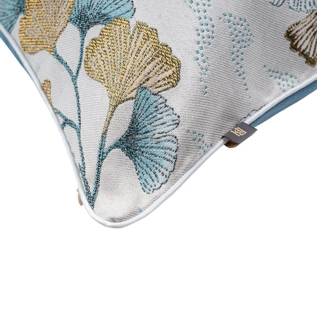 Декоративная подушка Гингко бирюза