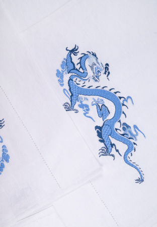 Дорожка столовая с вышивкой «Blue Dragon»