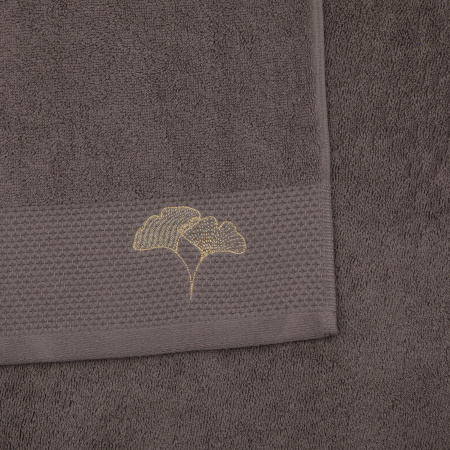 Набор махровых полотенец Тирамису с вышивкой Гинкго