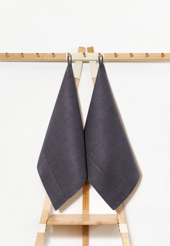 Комплект полотенец столовых lin/cotton Dark Grey