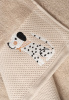 Комплект махровых полотенец Латте с вышивкой Nice Doggies