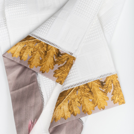 Комплект полотенец вафельных В садах Японии