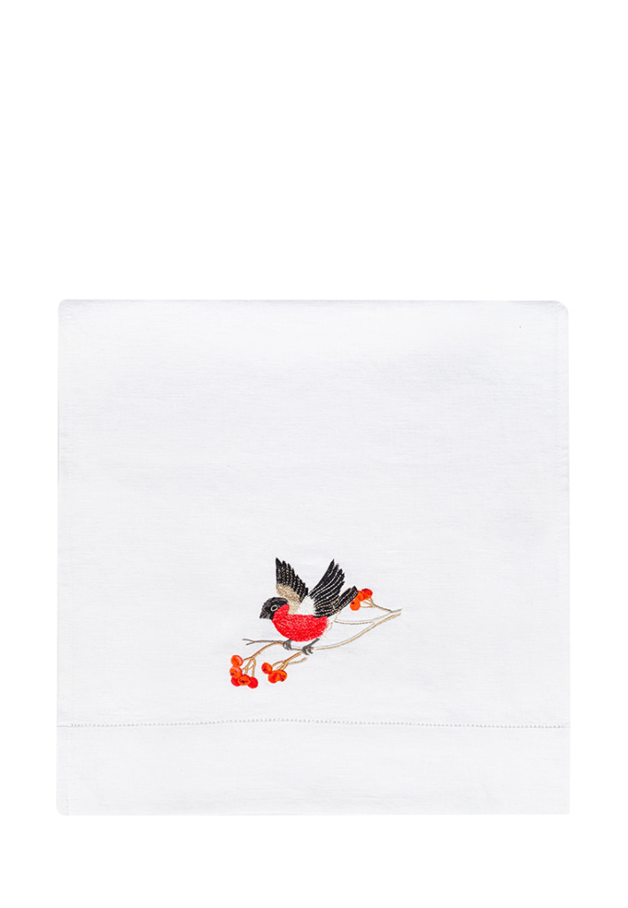 Дорожка столовая lin/cotton с вышивкой Русская зима